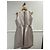 Dice Kayek Kurzes Kleid Perlgrau Satin Optik mit Kristallen - Ansicht 3