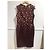 Vestido Jason Wu de cetim borgonha com bordados de pérolas e cristais Bordeaux - vista 2