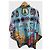 Camisa Versace Miami T.M Multicor - vista 3