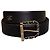 Cinturón Chanel de cuero negro con logotipo CC