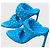 Mules Bottega Veneta Curve T.39 Blu - vista 2