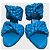 Mules Bottega Veneta Curve T.39 Blu - vista 4