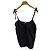 Top Soeur de algodão preto com bordados