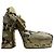 Sandálias Bottega Veneta python T.38 Amarelo