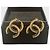 Orecchini Chanel CC neri D'oro