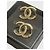 Orecchini Chanel CC neri D'oro - vista 2