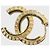 Orecchini Chanel CC neri D'oro - vista 3
