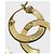 Orecchini Chanel CC neri D'oro - vista 5