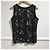 Camiseta de tirantes Balenciaga de algodón negro con estampado de mármol M - vista 2