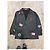 Autre Marque An'ge Paris Grey Striped Polyester Blazer Jacket