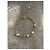 Collar gargantilla Chanel dorado con perlas blancas logo CC
