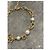 Collar gargantilla Chanel dorado con perlas blancas logo CC - vista 3
