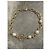 Collar gargantilla Chanel dorado con perlas blancas logo CC - vista 4
