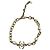 Collana girocollo Chanel dorata con perle bianche logo CC