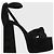 Autre Marque Sandali Saint Laurent neri T.39,5 Nero