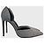 Autre Marque Décolleté Saint Laurent grigi T.36,5 Grigio