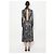 Paco Rabanne Zebra-Kleid T.46 Metallisch - Ansicht 3