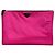 Clutch Prada in nylon rosa con logo triangolare