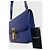 Autre Marque Borsa Saint Laurent Carré Satchel Blu - vista 4