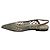Brunello Cucinelli Décolleté Flat in Mesh e Camoscio Taupe con Decorazioni Monili Beige - vista 3