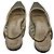 Brunello Cucinelli Décolleté Flat in Mesh e Camoscio Taupe con Decorazioni Monili Beige - vista 5