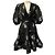 Vestido mini plisado Zimmermann con estampado Black Iris Floral Negro