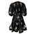 Vestido mini plisado Zimmermann con estampado Black Iris Floral Negro - vista 3