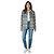 Giacca Lela Rose Grey / Ivory / Black decorata e ricamata Grigio - vista 6