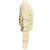 Autre Marque Pull à rayures multi-textures crème Frame Beige - vue 2