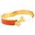 Bracciale Clic H PM stretto in smalto dorato Hermès D'oro - vista 6