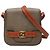 Borsa a tracolla Fendi in tela FF marrone