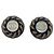 Orecchini a clip Chanel CC in resina nera e placcati oro Nero