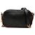 Borsa Camera Chanel nera in vitello trapuntato e grosgrain con bottoni e doppia zip Nero