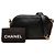 Borsa Camera Chanel nera in vitello trapuntato e grosgrain con bottoni e doppia zip Nero - vista 7