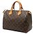 Borsa Boston Louis Vuitton Monogram Speedy 30 Marrone - vista 2