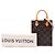 Borsa Satchel Louis Vuitton Monogram Petit Sac Plat Marrone - vista 7