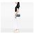 Autre Marque Borsa Dior Caro Medium in denim tie-dye blu Macrocannage - vista 5