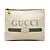 Clutch Gucci in pelle bianca con logo Gucci Bianco