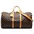 Borsa da viaggio Louis Vuitton Monogram Keepall Bandouliere 55 Marrone