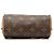 Borsa Louis Vuitton Monogram Nano Speedy Bandouliere Marrone - vista 3