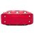 Bolsa de Ombro Prada Vitello Daino Vermelha com Corrente e Ilhoses Vermelho - vista 3
