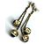 Louis Vuitton Boucle d'Oreilles Bandant Gamble Earrings D'oro - vista 2