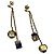 Louis Vuitton Boucle d'Oreilles Bandant Gamble Earrings Dorado
