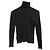 Camisola de gola alta Prada em cashmere e seda preta Preto - vista 5