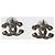 Pendientes Chanel CC plateados Plata - vista 3