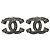 Boucles d'oreilles Chanel CC argents Argenté