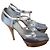Miu Miu Sandalen silber T.40,5 Blau - Ansicht 6