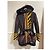 Fendi Steppjacke Gestreift Braun Schwarz Gelb
