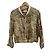 Iro Jeffry Tiger Print Linen Bomber Jacket Beige