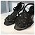 Sandali Chanel raso T.37,5 Nero - vista 4